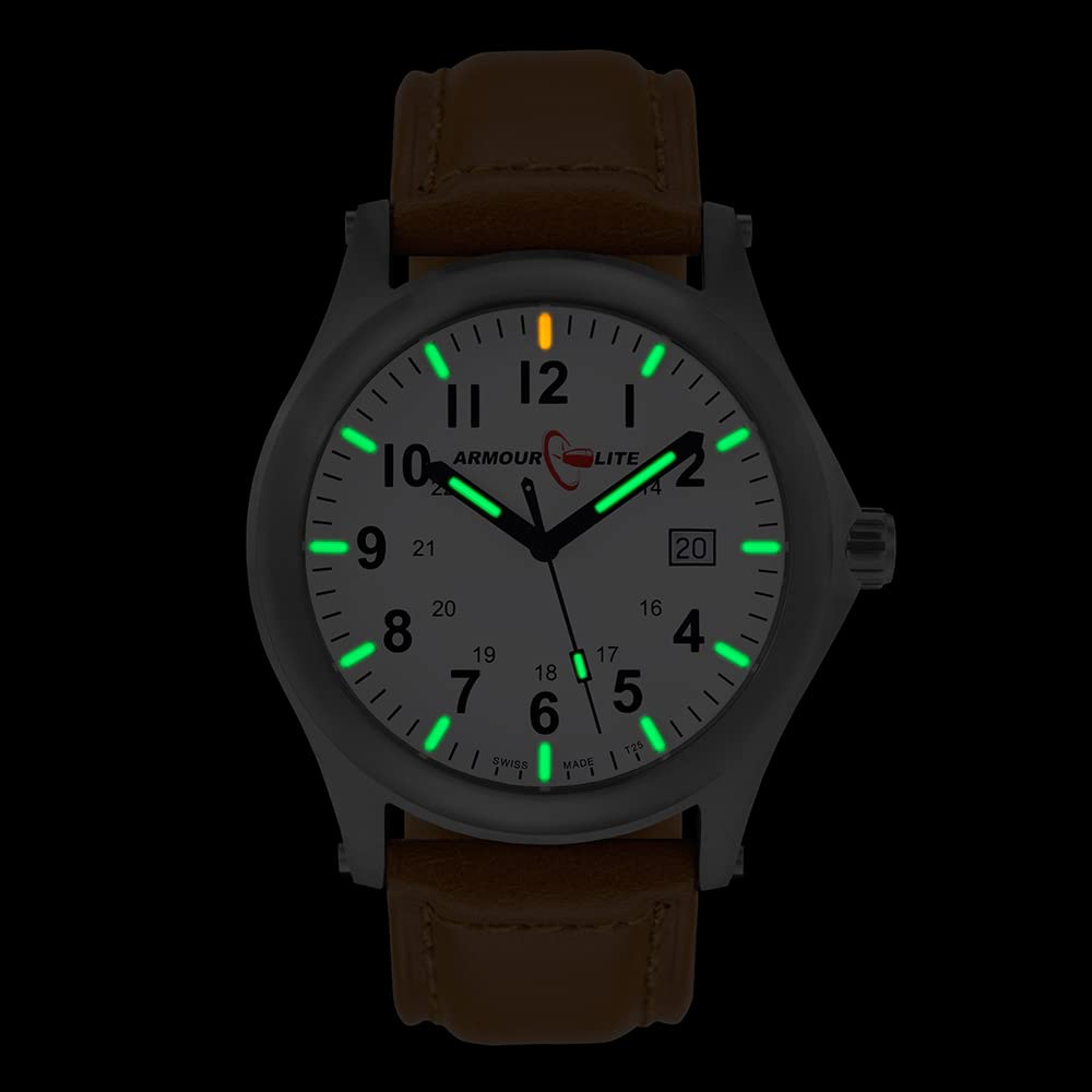 Armourlite shatterproof tritium field watch sales